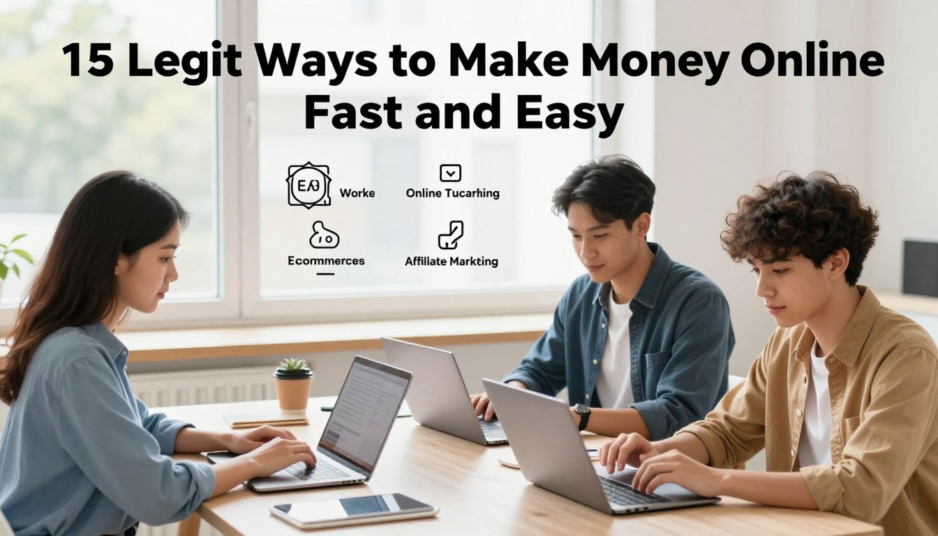 15 Legit Ways to Make Money Online Fast and Easy